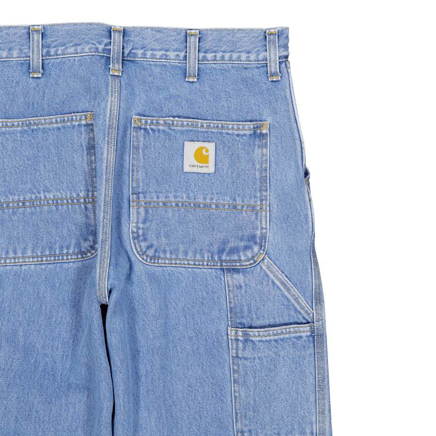 Pantalone monogamba blu