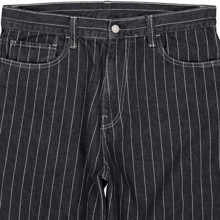 Orlean Pant Orlean Stripe, svart/hvit