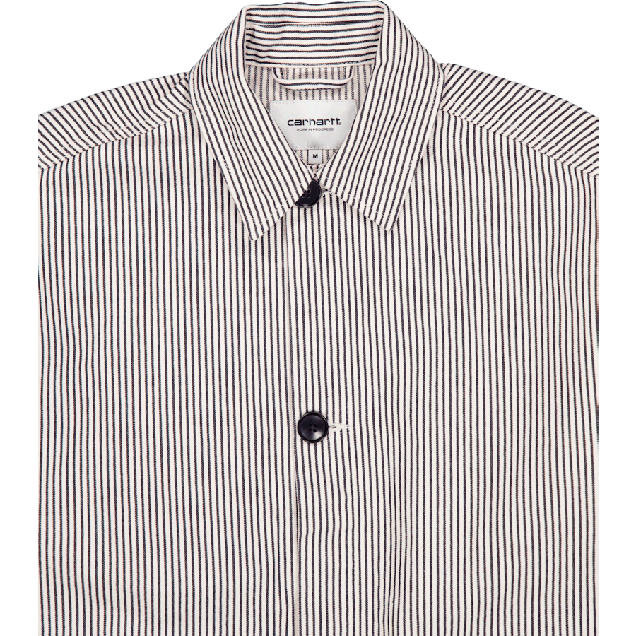 W' Haywood Cappotto Haywood Stripe, Cera / Nero