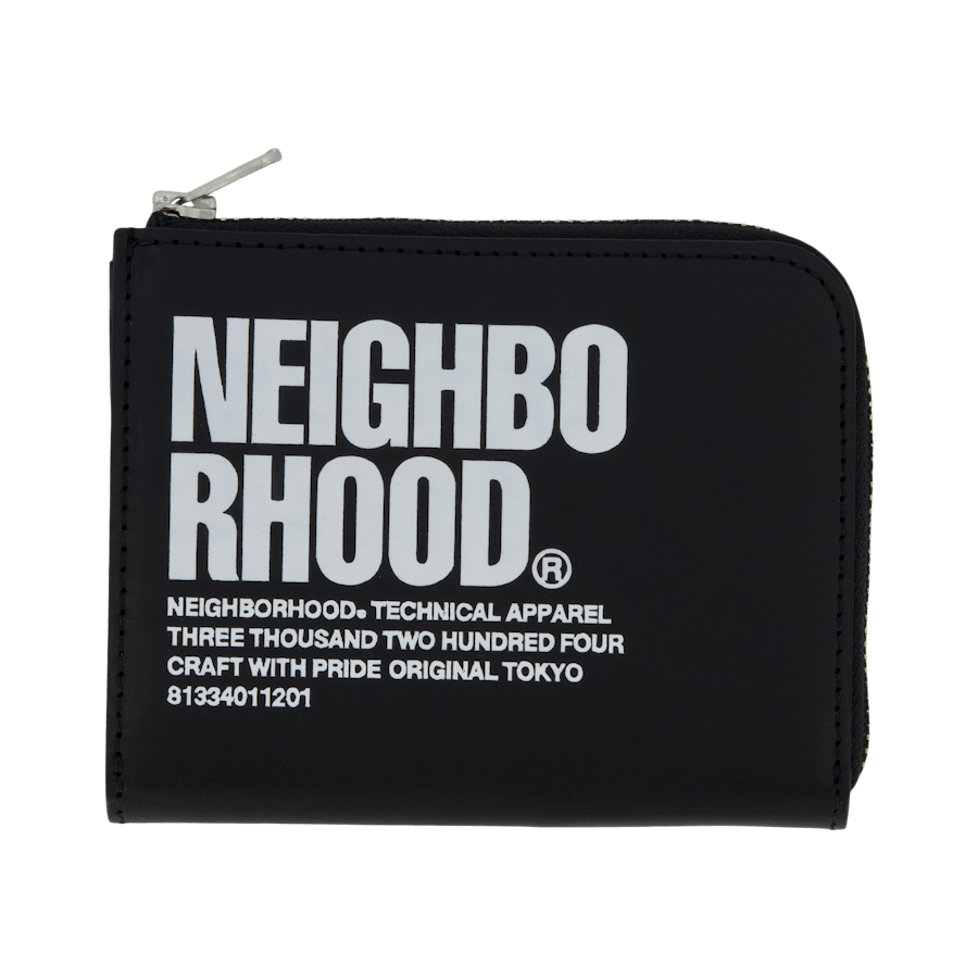 Id L-förmiger Verschluss Brieftasche Schwarz