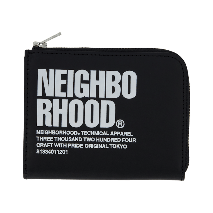 Id L-förmiger Verschluss Brieftasche Schwarz