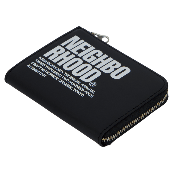 Id L-förmiger Verschluss Brieftasche Schwarz