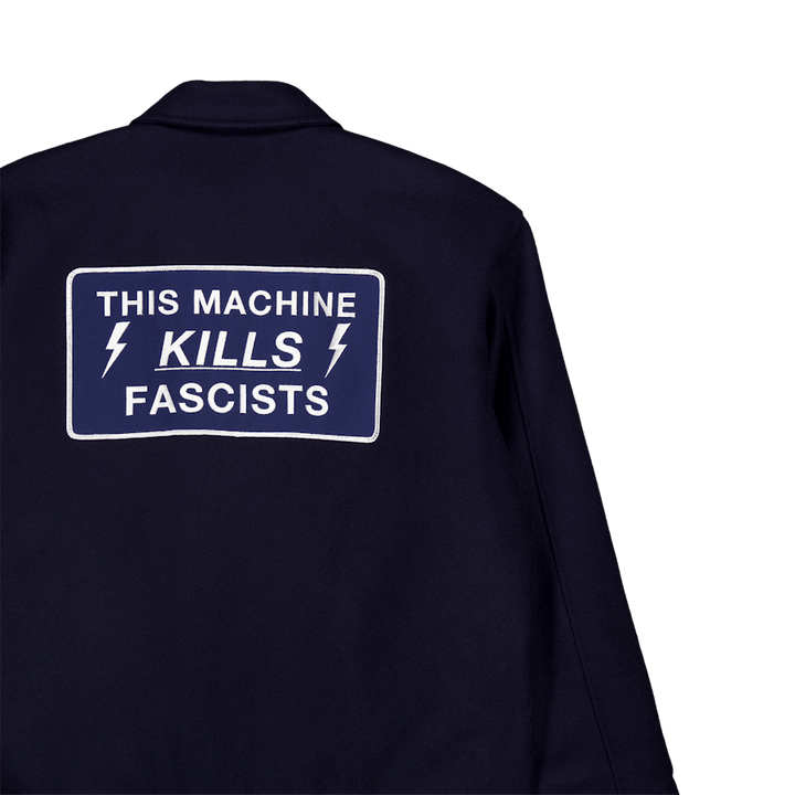 Veste zippée Melton bleu marine