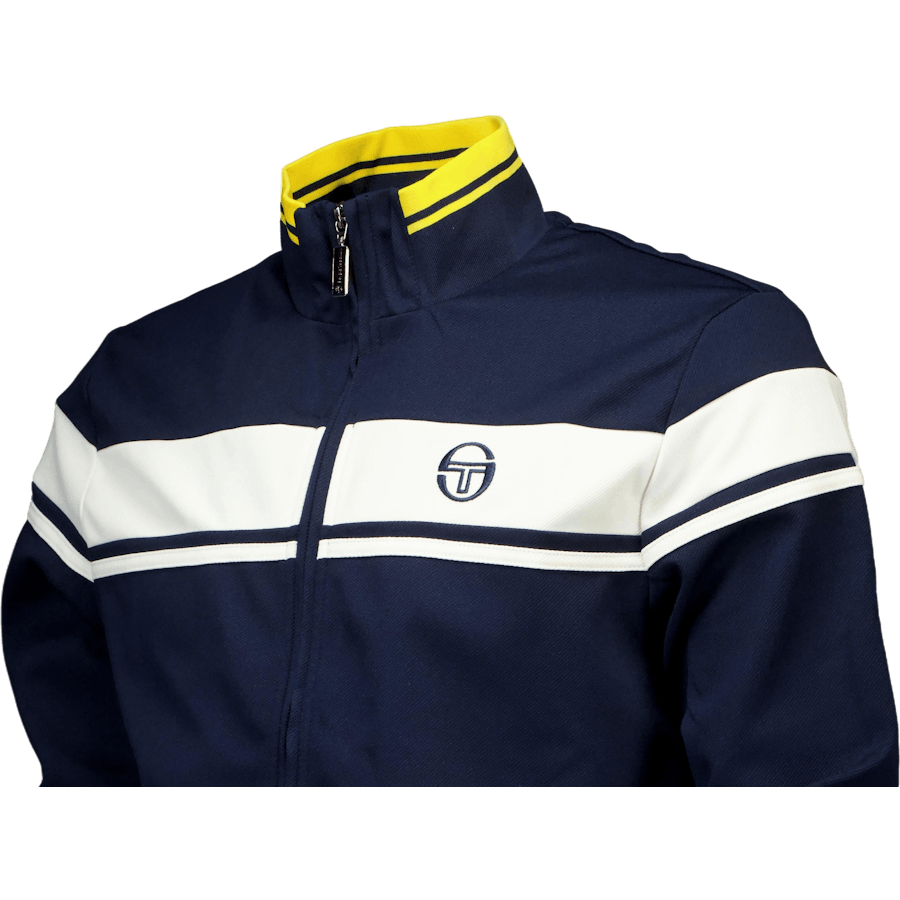 Haut de survêtement Damarindo bleu maritime/gardénia