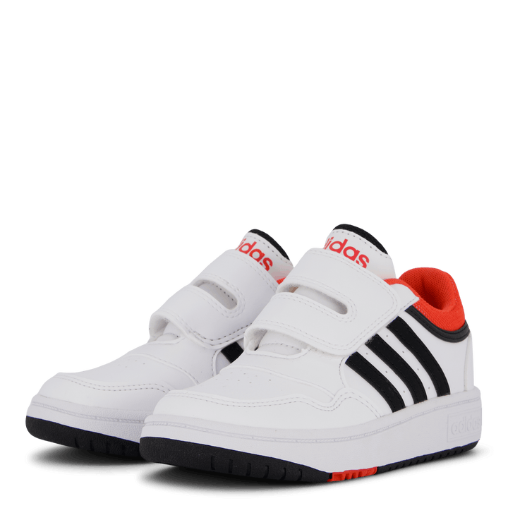 Chaussures de basket-ball Cloud White / Core Black / Rouge vif