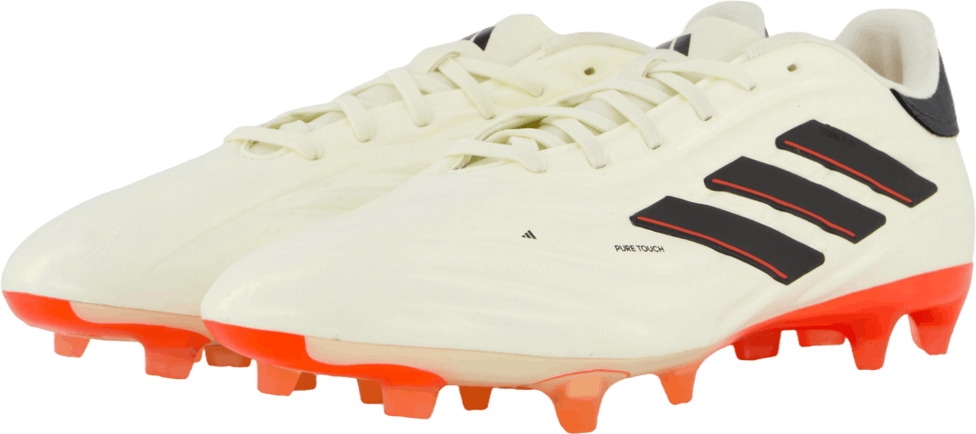 Chaussures de football Copa Pure II Pro pour terrain sec (ivoire/noir/rouge solaire)