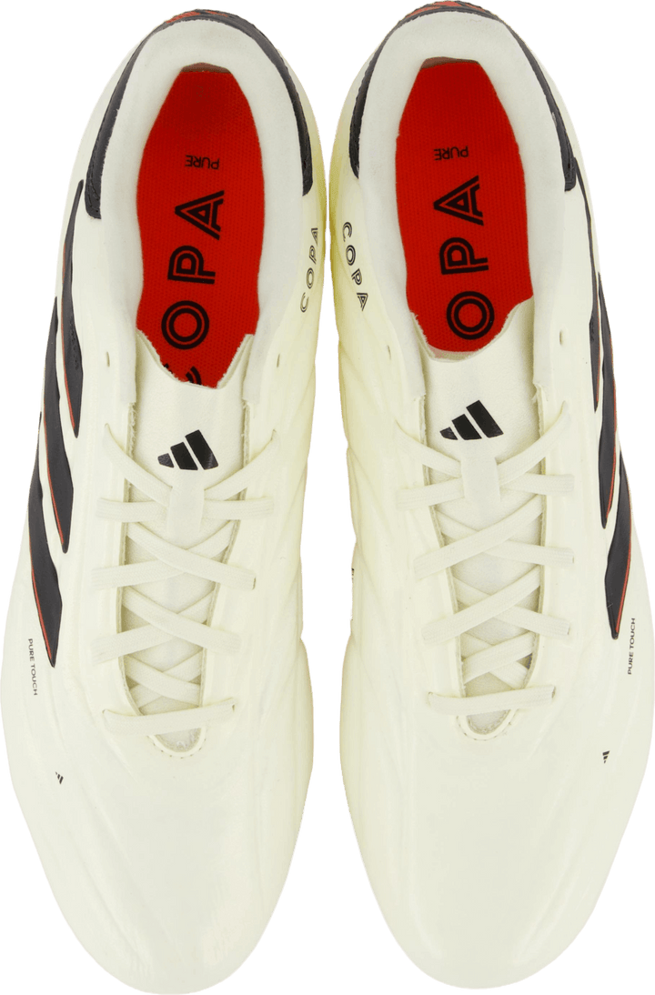 Chaussures de football Copa Pure II Pro pour terrain sec (ivoire/noir/rouge solaire)