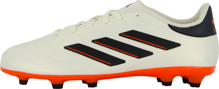 Copa Pure II League Firm Ground -saappaat Ivory / Core Black / Solar Red (norsunluu)