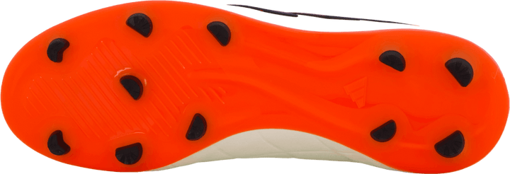 Copa Pure II League Firm Ground -saappaat Ivory / Core Black / Solar Red (norsunluu)