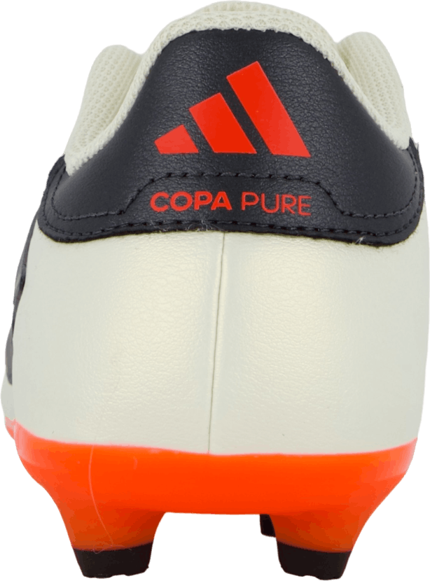 Copa Pure II League Firm Ground -saappaat Ivory / Core Black / Solar Red (norsunluu)