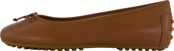 Jayna Nappaleder Driver Flat Deep Saddle Tan
