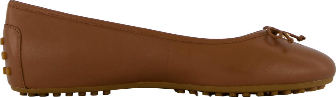 Jayna Nappaleder Driver Flat Deep Saddle Tan
