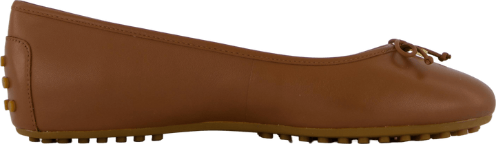 Jayna Nappaleder Driver Flat Deep Saddle Tan