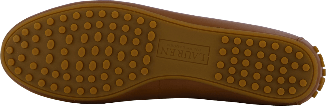 Jayna Nappaleder Driver Flat Deep Saddle Tan
