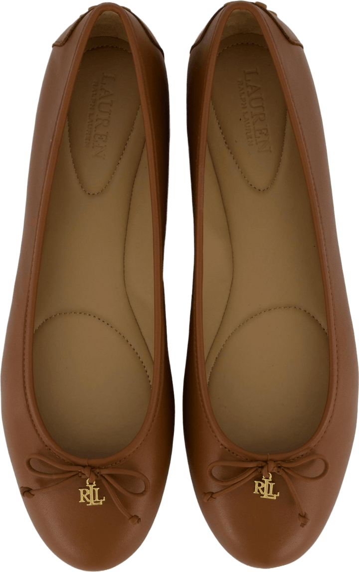 Jayna Nappaleder Driver Flat Deep Saddle Tan
