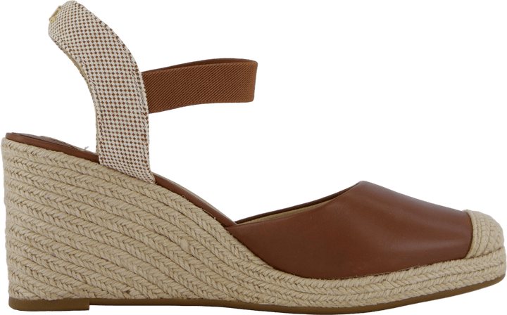 Pearle II Espadrille aus Leder und Segeltuch Deep Saddle Tan / Neutral / Deep Saddle Tan