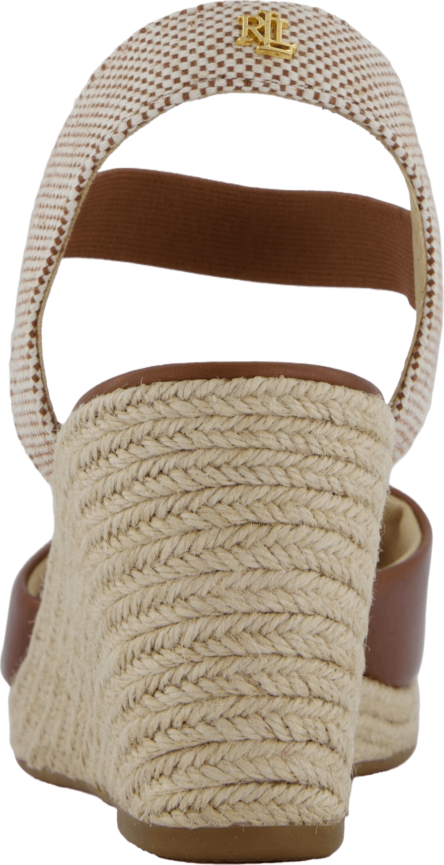 Pearle II Espadrille aus Leder und Segeltuch Deep Saddle Tan / Neutral / Deep Saddle Tan