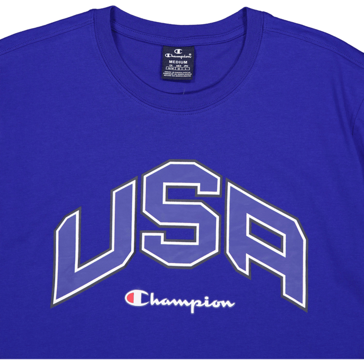 T-shirt med rund hals Mazarine Blue