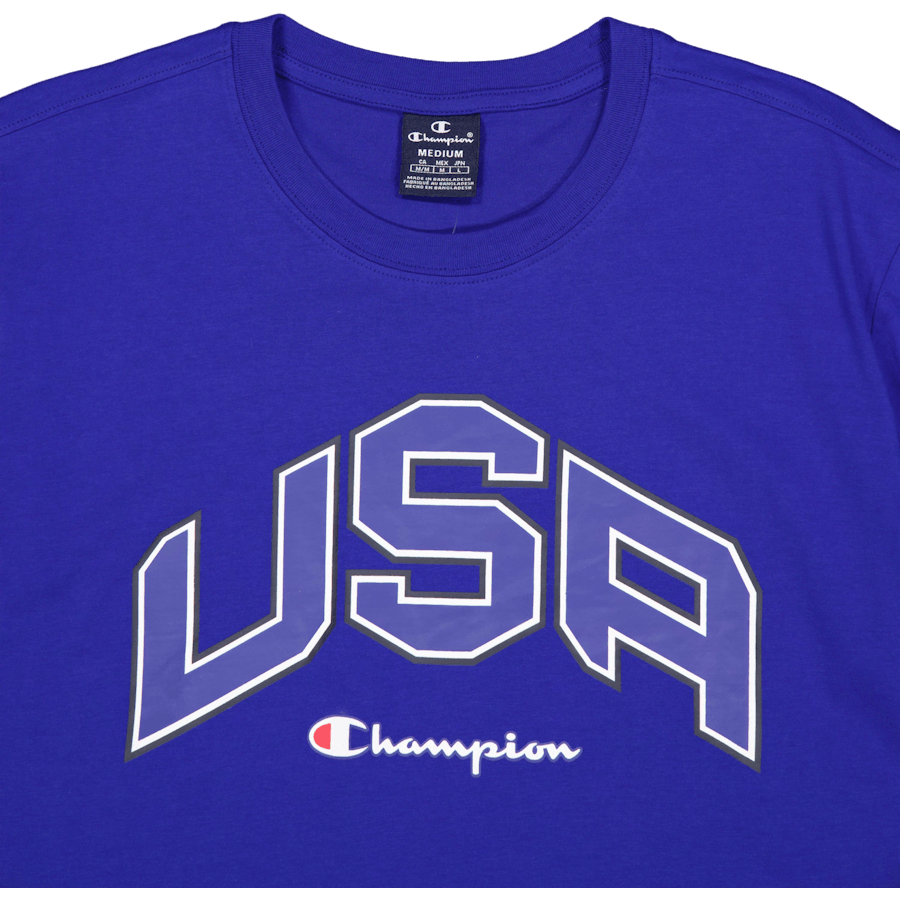 T-shirt med rund hals Mazarine Blue