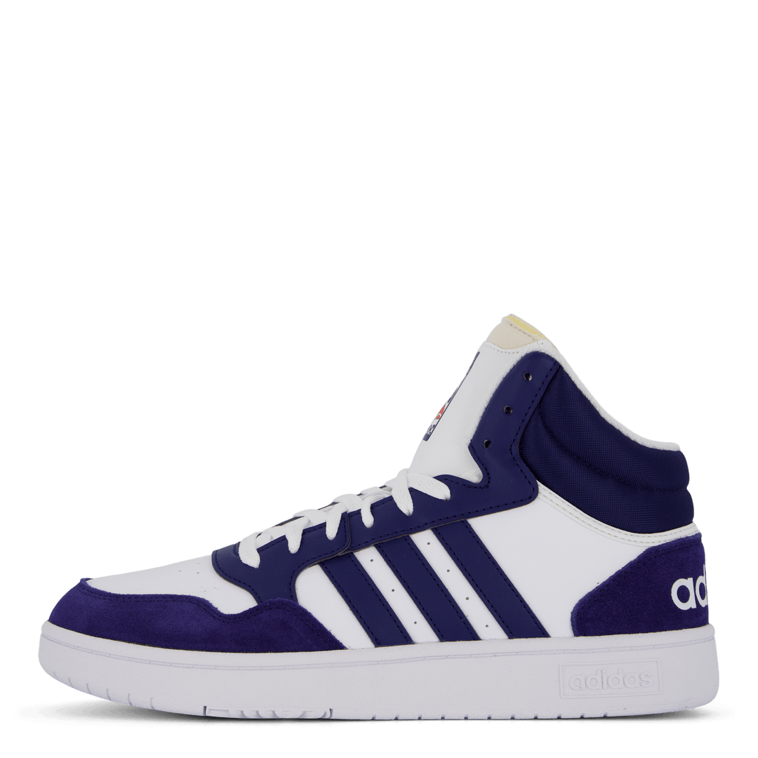 Hoops 3 Mid Lifestyle Basketball Classic Vintage Shoes Cloud White / Dkblue / Dkblue