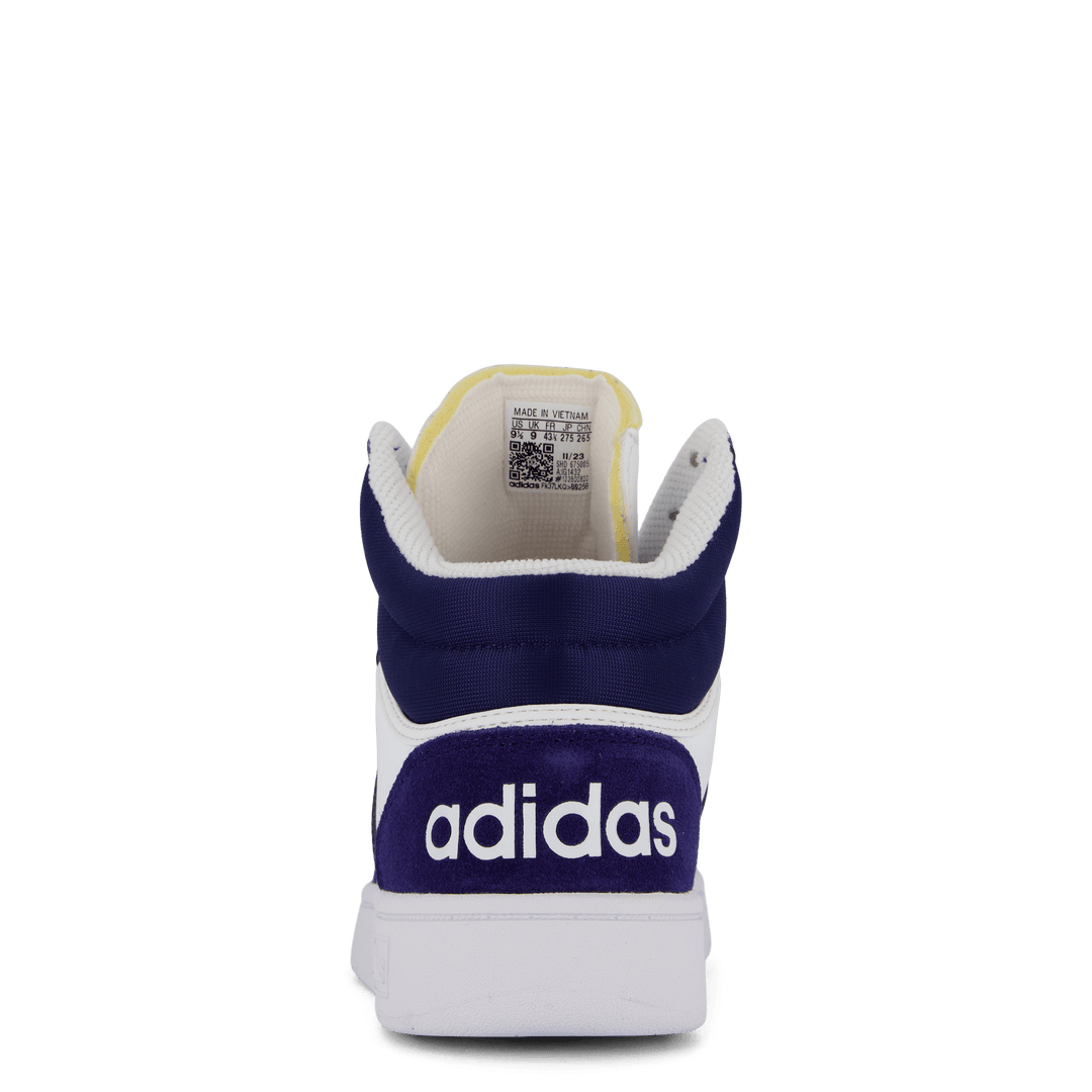 Hoops 3 Mid Lifestyle Basketball Classic Vintage Shoes Cloud White / Dkblue / Dkblue