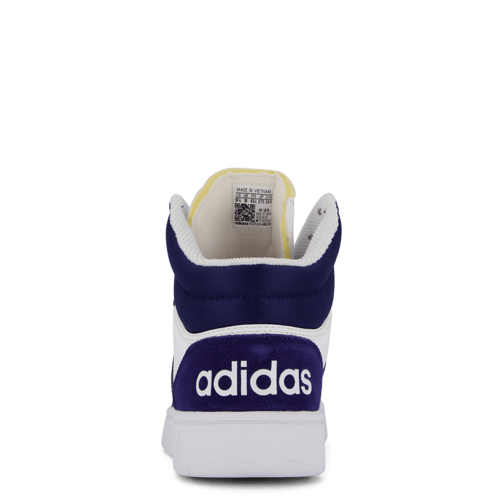 Hoops 3 Mid Lifestyle Basketball Classic Vintage Shoes Cloud White / Dkblue / Dkblue