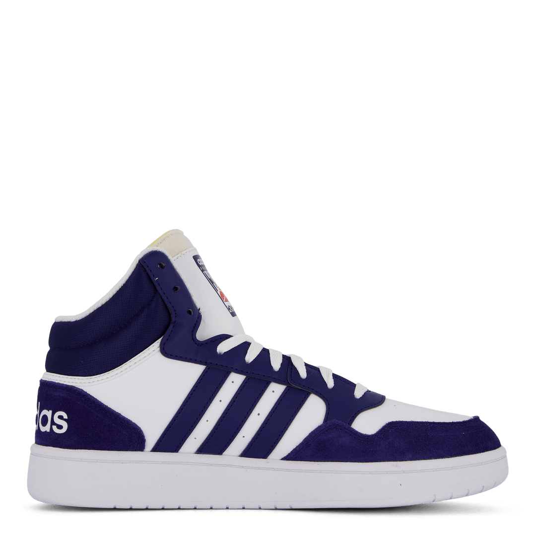 Hoops 3 Mid Lifestyle Basketball Classic Vintage Shoes Cloud White / Dkblue / Dkblue