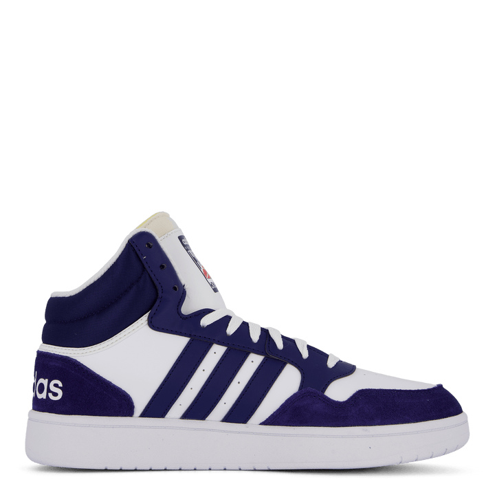 Hoops 3 Mid Lifestyle Basketball Classic Vintage Shoes Cloud White / Dkblue / Dkblue