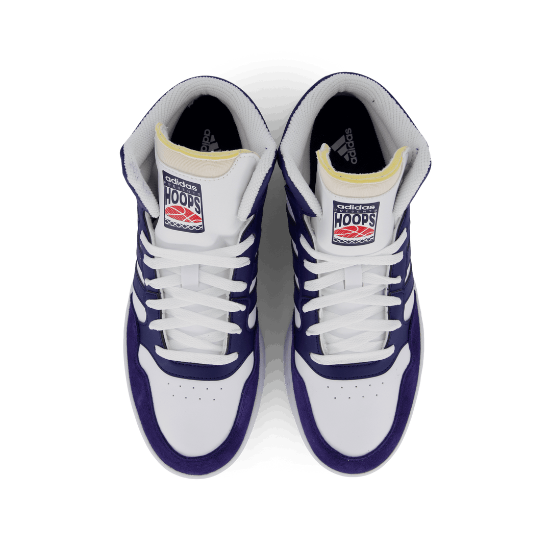 Hoops 3 Mid Lifestyle Basketball Classic Vintage Shoes Cloud White / Dkblue / Dkblue