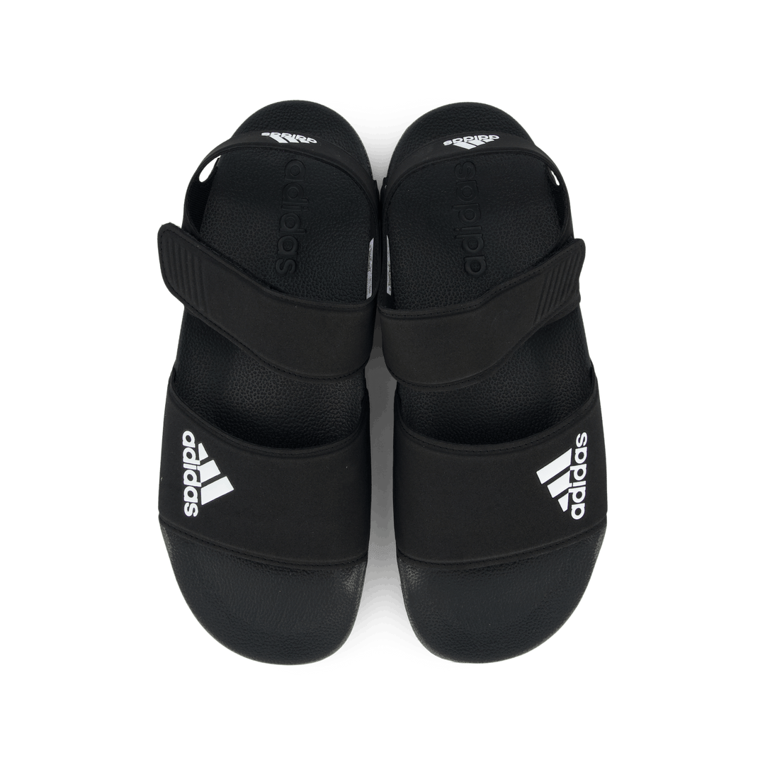 Sandales Adilette Noir de base / Blanc nuage / Noir de base