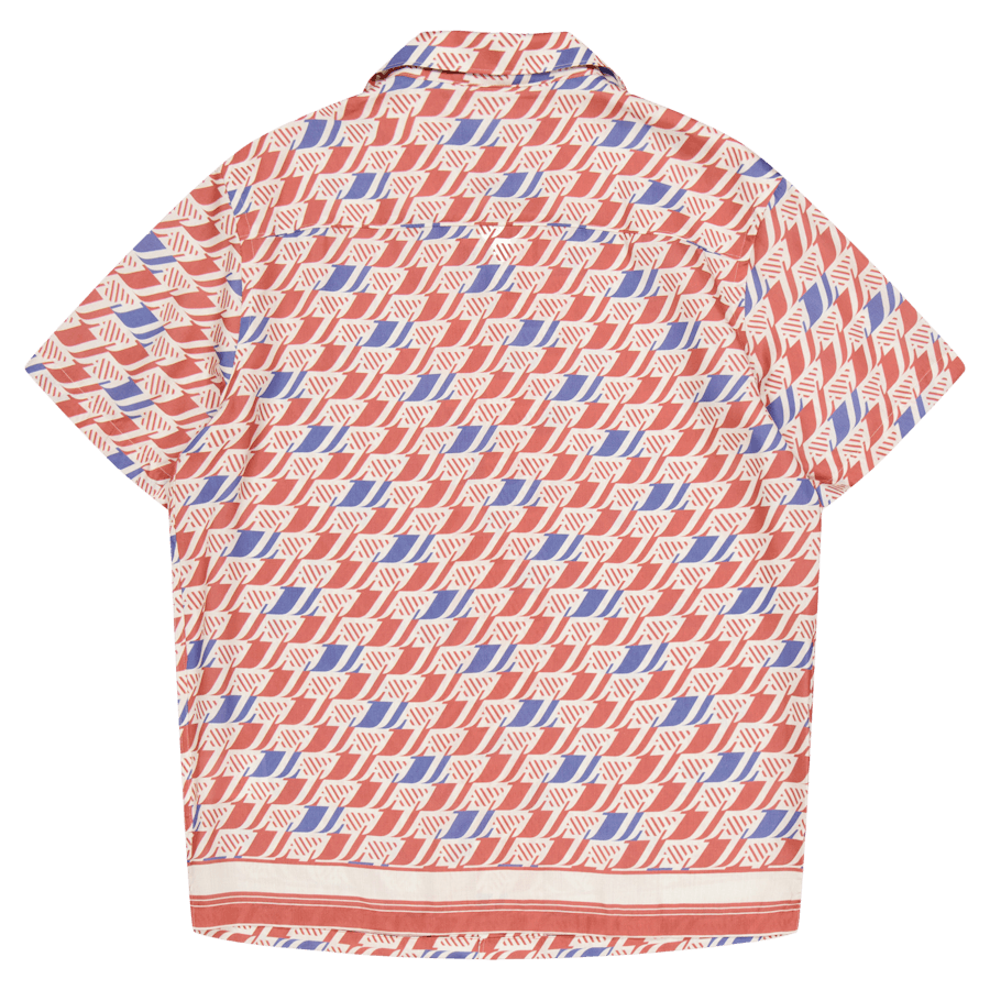 Elio Tencel Moto Druck Shirt S202 Moto Monogramm Grenze Ceda