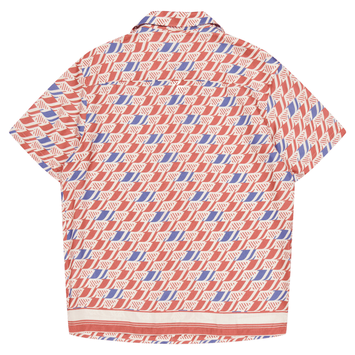 Elio Tencel Moto Druck Shirt S202 Moto Monogramm Grenze Ceda
