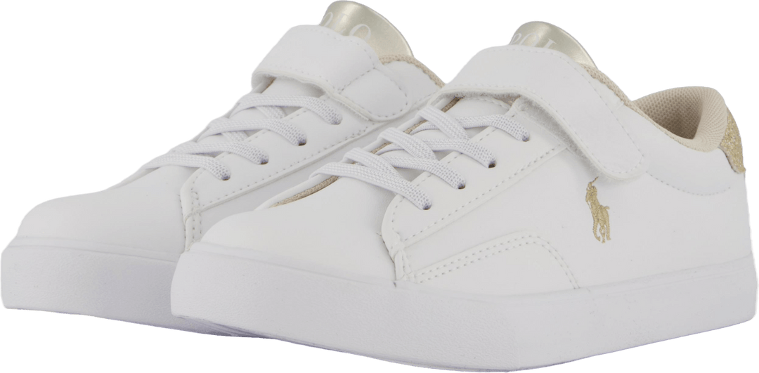 Theron V Ps Weiß Glatt Pu/Gold Metallick