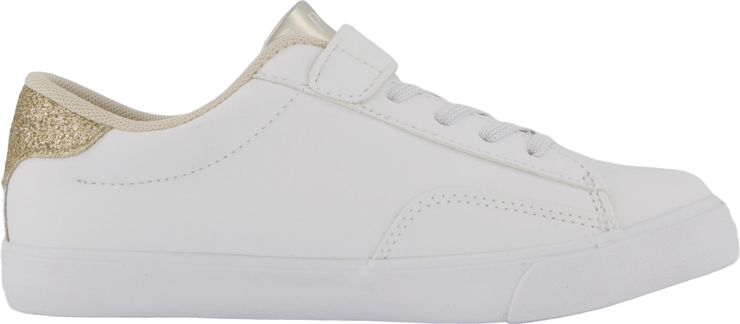 Theron V Ps Weiß Glatt Pu/Gold Metallick