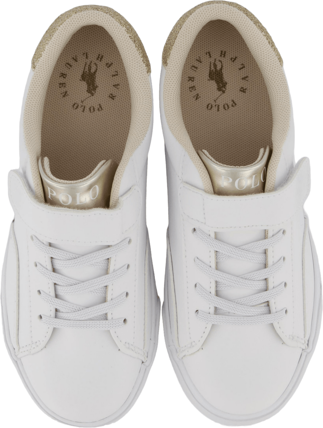 Theron V Ps Weiß Glatt Pu/Gold Metallick