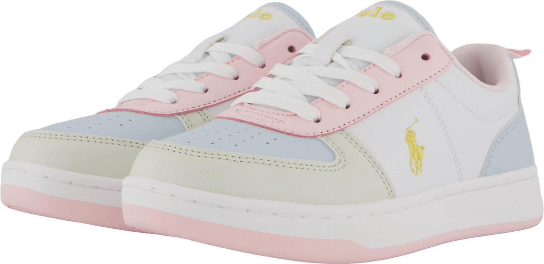 Polo Court Ii C-bianco burattato/lt rosa/lt blu