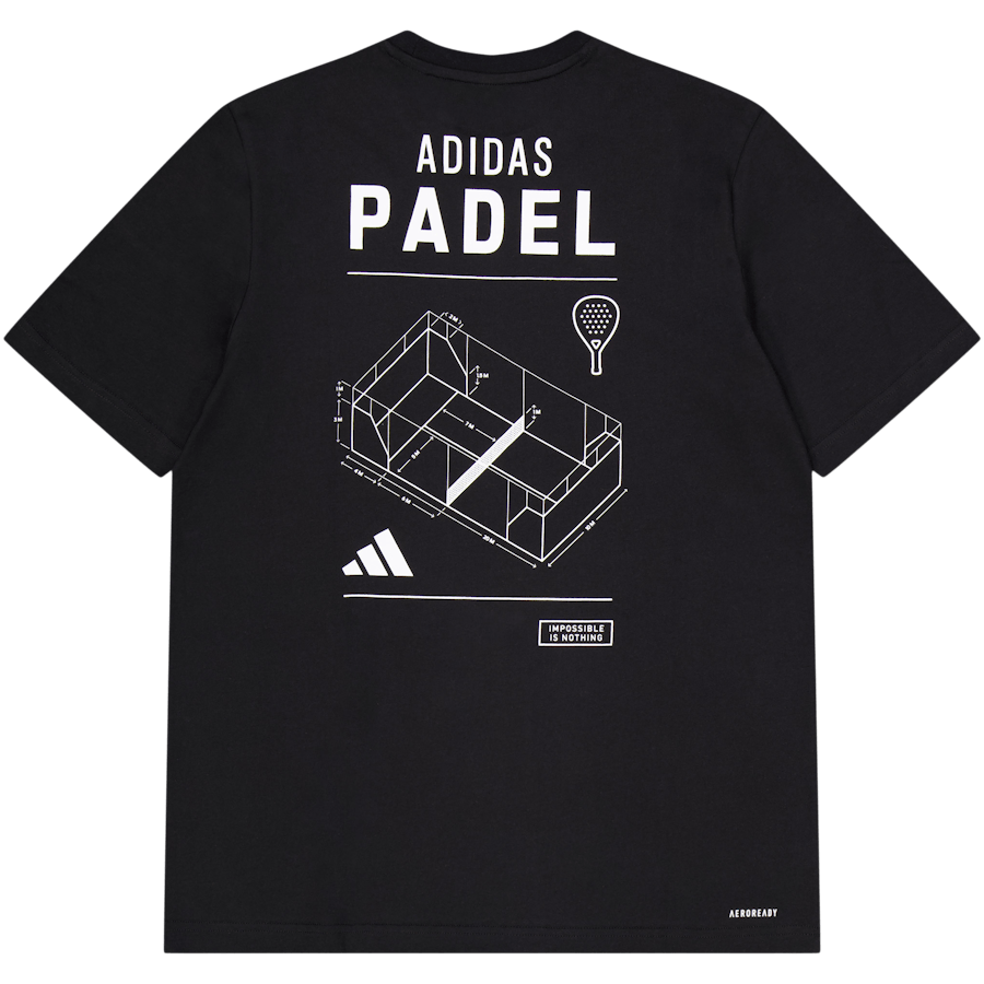 Padel Graphic Tee Black
