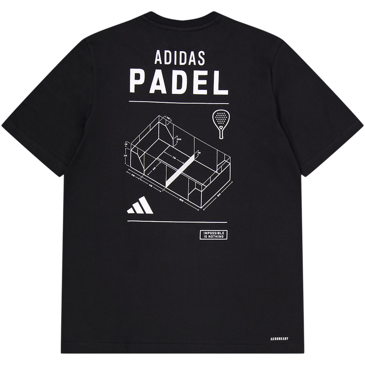 Padel Graphic Tee Black