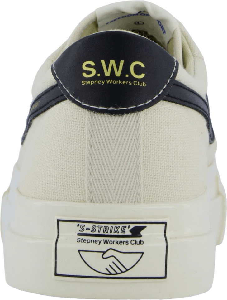 Dellow S-strike Canvas Ecru & Schwarz