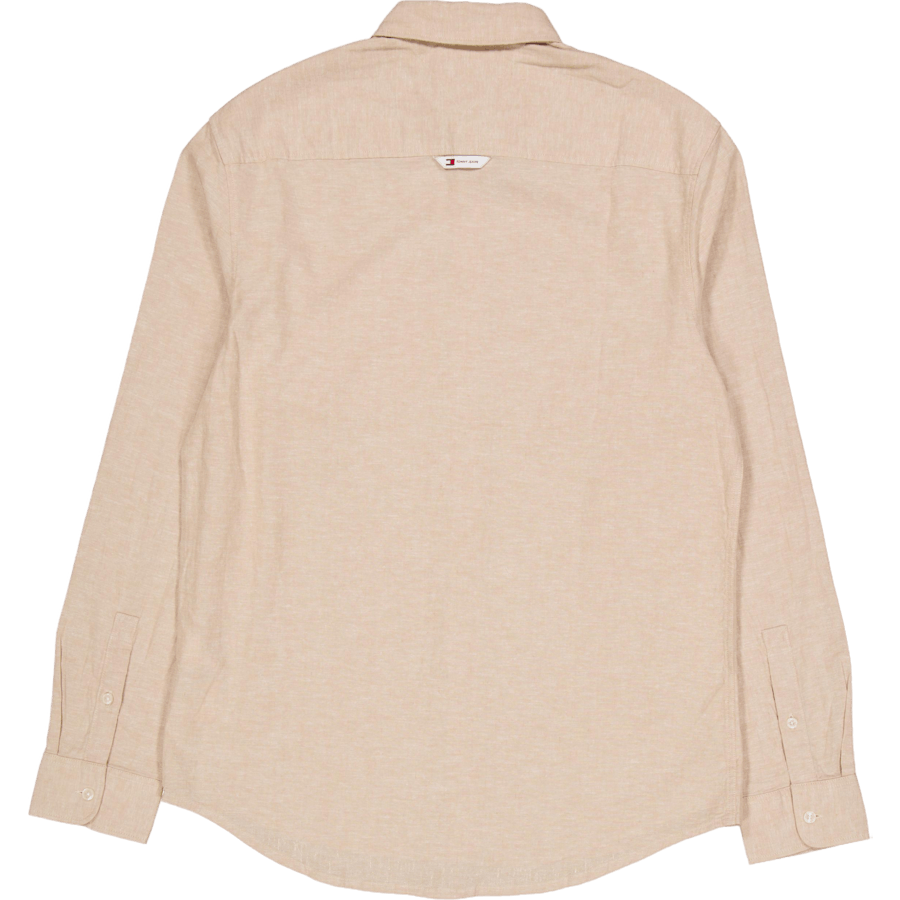 Tjm Reg - Camicia in misto lino color fulvo