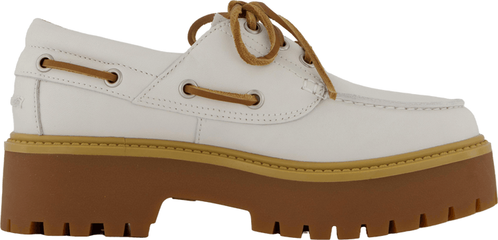 Stone Street Boat Shoe White Full Grain