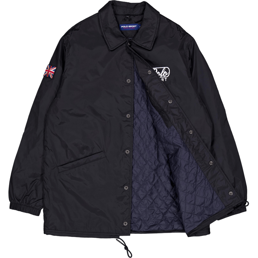 Nylon-ps Trenerjakke Polo Svart