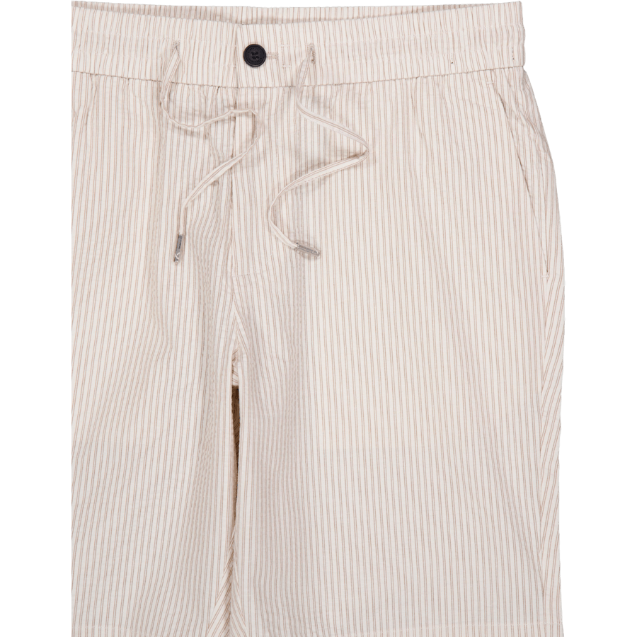 Barcelona Matti Seersucker Sho Ecru/khaki Stripe raidallinen