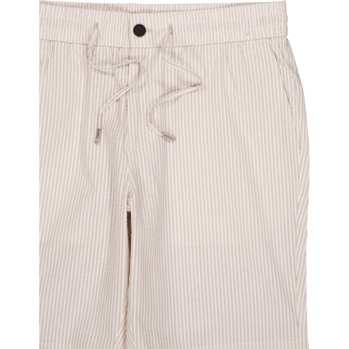 Barcelona Matti Seersucker Sho Ecru/khaki Stripe raidallinen