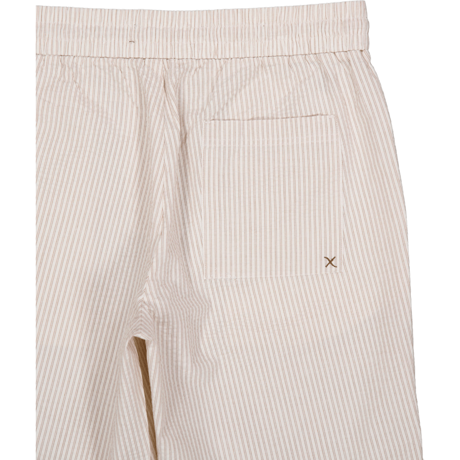 Barcelona Matti Seersucker Sho Ecru/khaki Stripe raidallinen