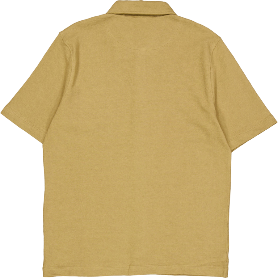 Calton strukturoitu paita S/s tumma khaki