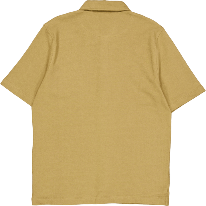 Calton strukturoitu paita S/s tumma khaki