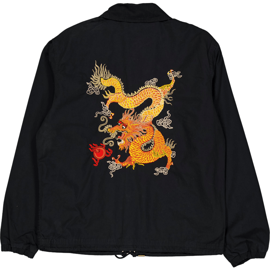 Polo noir avec veste d'entraîneur Dragon pour le Nouvel An lunaire