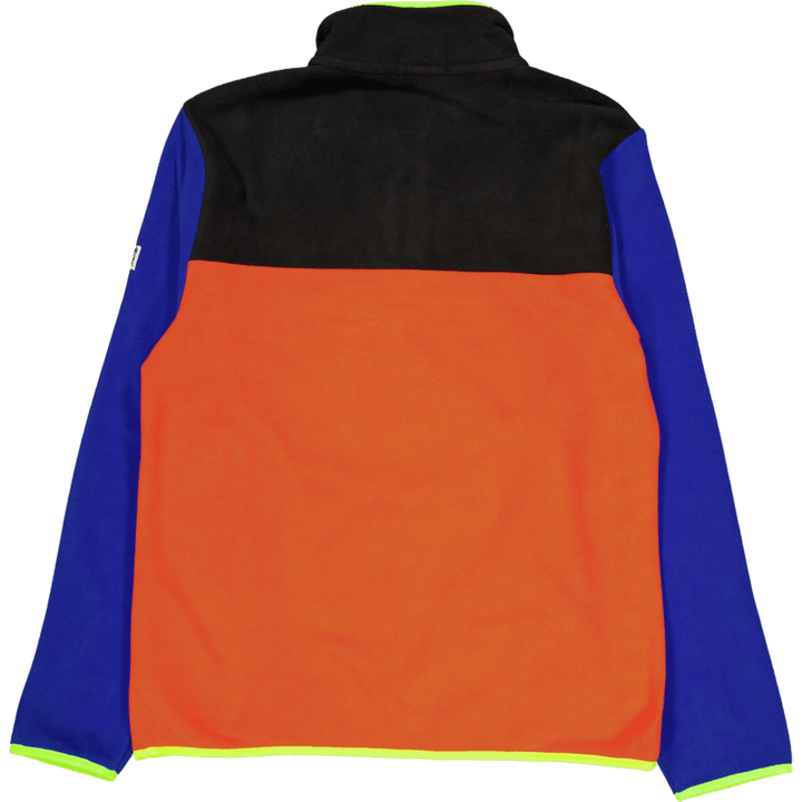 Color-Blocked Pullover i børstet fleece Elite Orange Multi