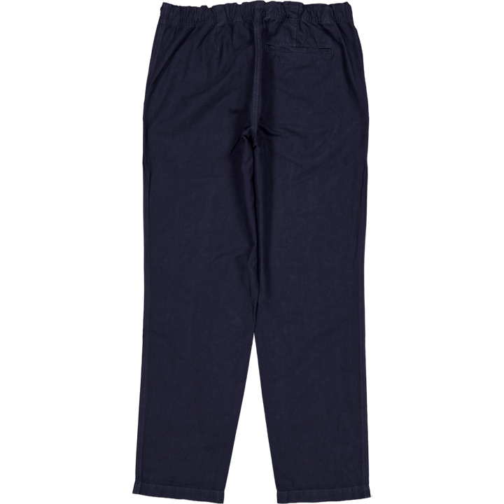 Ezra Relaxed Cotton Linen Trou Dark Navy